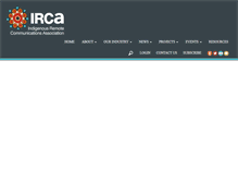 Tablet Screenshot of irca.net.au
